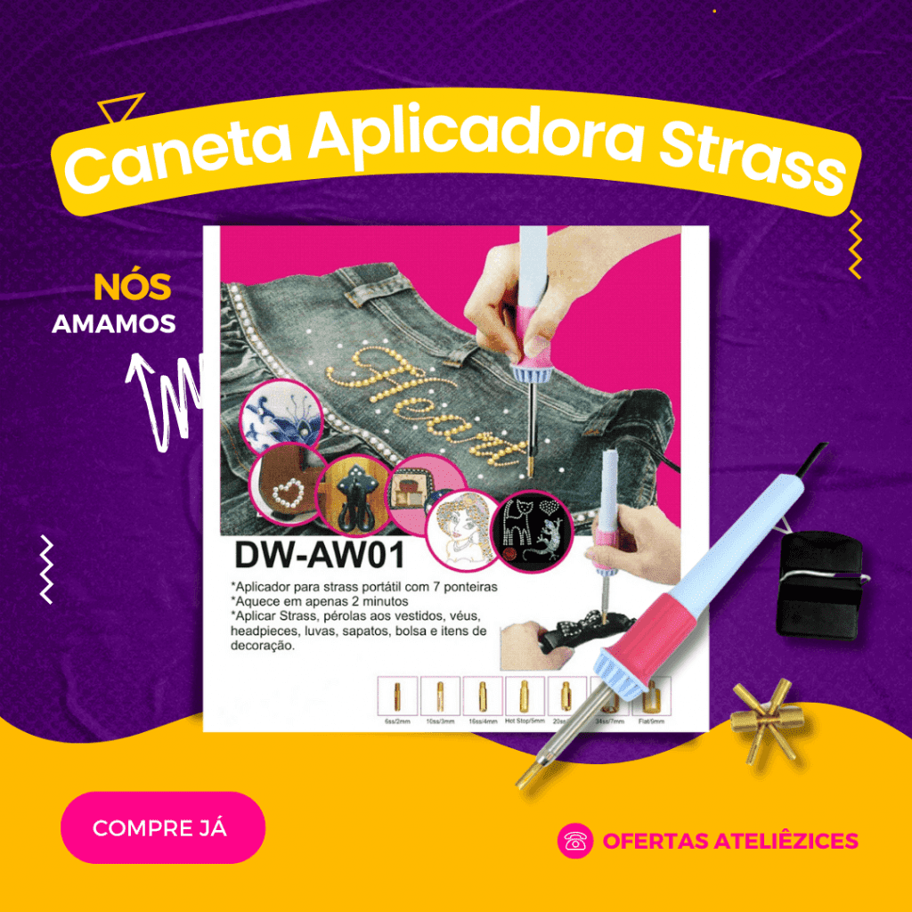 Caneta aplicadora de strass - Oferta Promoção Cupom - Fornecedor de material para artesanato - Armarinhos Aviamentos (1)