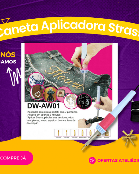 Caneta aplicadora de strass - Oferta Promoção Cupom - Fornecedor de material para artesanato - Armarinhos Aviamentos (1)