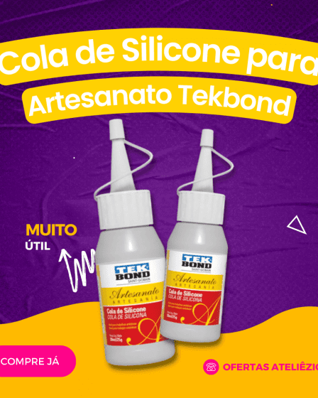 Cola de Silicone para Artesanato Tekbond - Oferta Promoção Cupom - Fornecedor de material para artesanato - Armarinhos Aviamentos (1)