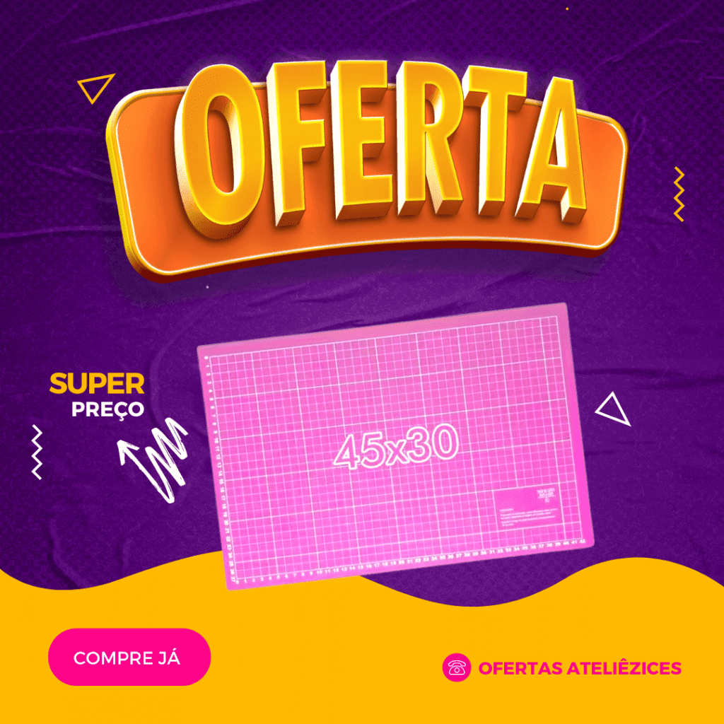 Oferta Promoção Cupom - Fornecedor de material para artesanato - Armarinhos Aviamentos - Base de corte (1)