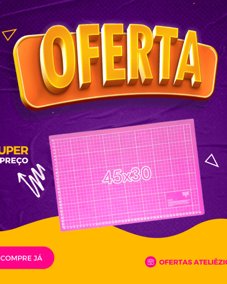 Oferta Promoção Cupom - Fornecedor de material para artesanato - Armarinhos Aviamentos - Base de corte (1)