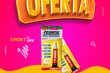 Oferta Promoção Cupom - Fornecedor de material para artesanato - Armarinhos Aviamentos - Cola pegamil (1)