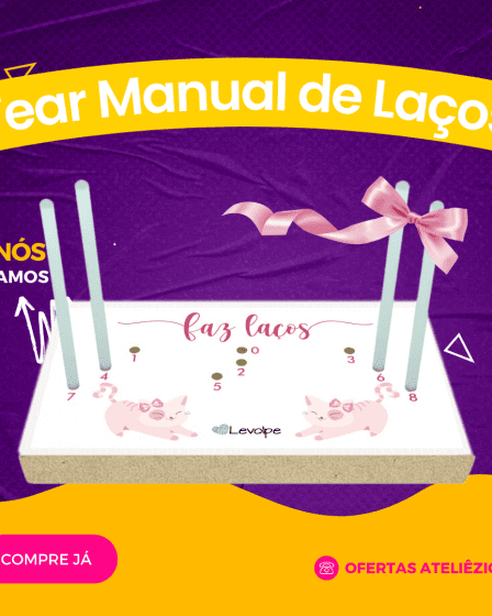 Tear Manual De Madeira - Aparelho Para Fazer Laços - Oferta Promoção Cupom - Fornecedor de material para artesanato - Armarinhos Aviamentos (1)