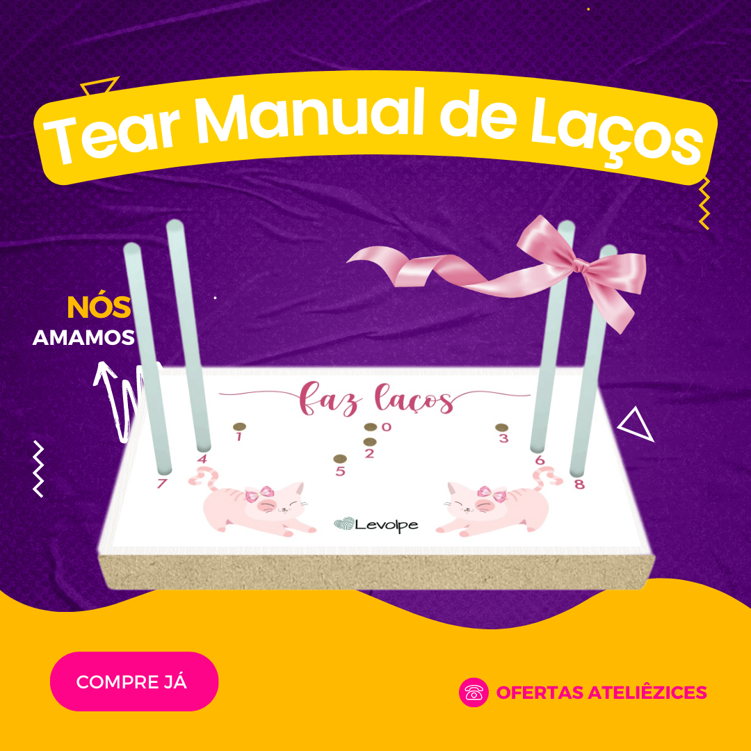 Tear Manual De Madeira - Aparelho Para Fazer Laços - Oferta Promoção Cupom - Fornecedor de material para artesanato - Armarinhos Aviamentos (1)