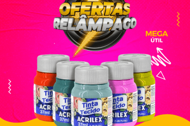 Tinta para tecido Acrilex fosca - Oferta Promoção Cupom - Fornecedor de material para artesanato - Armarinhos Aviamentos (1)