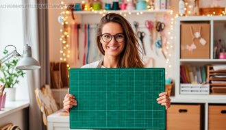 Para que serve uma base de corte no artesanato - Achadinhos do Atelie 2