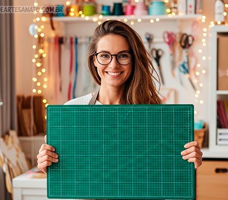 Para que serve uma base de corte no artesanato - Achadinhos do Atelie 2