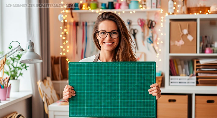 Para que serve uma base de corte no artesanato - Achadinhos do Atelie 2
