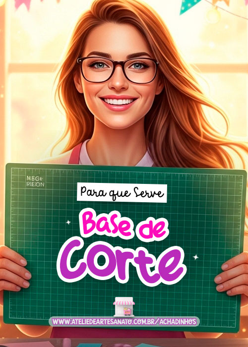 Para que serve uma base de corte no artesanato - Achadinhos do Atelie 4n