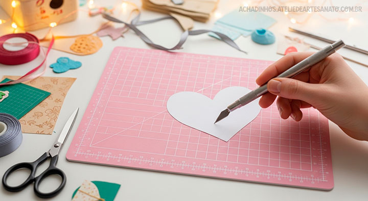 Para que serve uma base de corte no artesanato - Achadinhos do Atelie